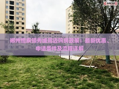 郴州恒泰领秀城周边购房政策：最新优惠、申请条件及流程详解