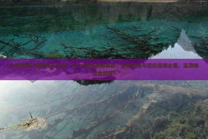 永州到厦门曾厝埯五日游：2025最新攻略解析，省钱秘籍与避坑指南必看，实测体验全流程？